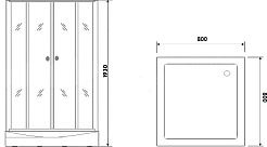 Parly Душевой уголок ZFQ81 – фотография-2
